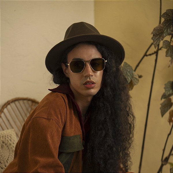 Chapéu de Cogumelo Marrom