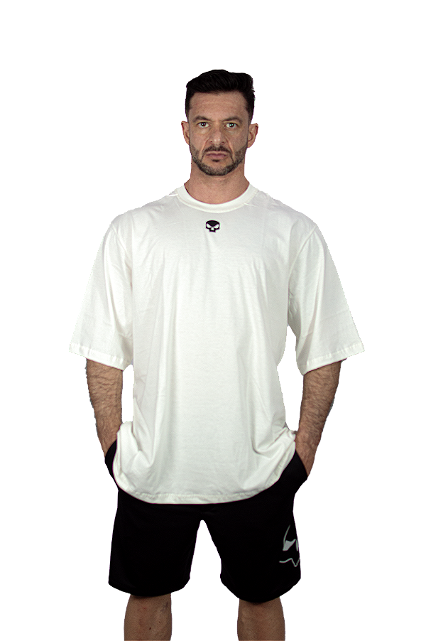 OVERSIZED BLACK SKULL DEATH - OFF WHITE