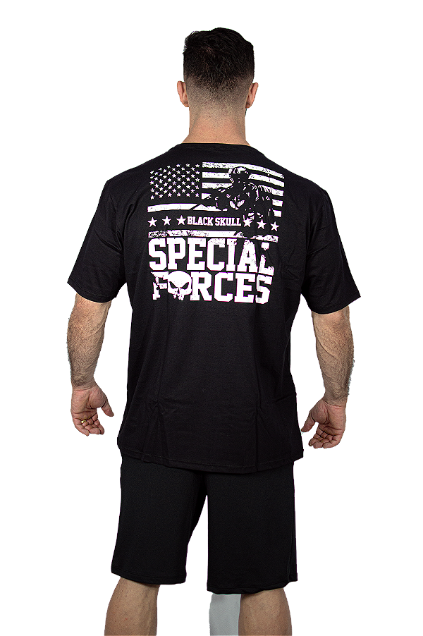 CAMISETA BLACK RUSTIC FLAG