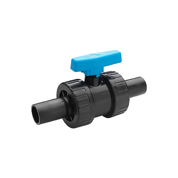 Válvula De Esfera Dupla União PP/PE Topo a Topo - 63mm