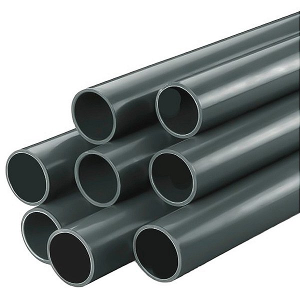 Kit 2 Tubos PVC-U SCH80  3" Barra 3 Metros - Aqua Plastic