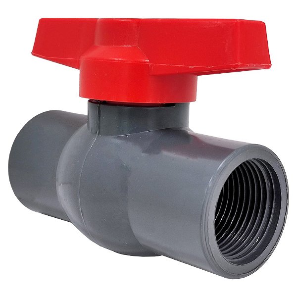 Valvula Compacta De Esfera PVC-U F/F 2.1/2" Rosca BSP - Aqua Plastic