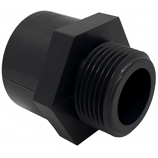 Adaptador Curto L/R PVC-U PN16 1" SCH80 SOLDA/ROSCA - Aquaplastic
