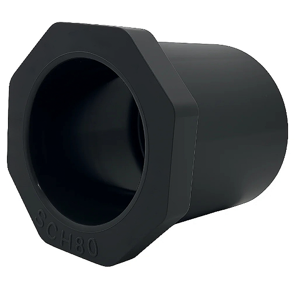 Bucha de Redução PVC-U PN16 8" × 4"  SCH80 Solda - Aqua Plastic