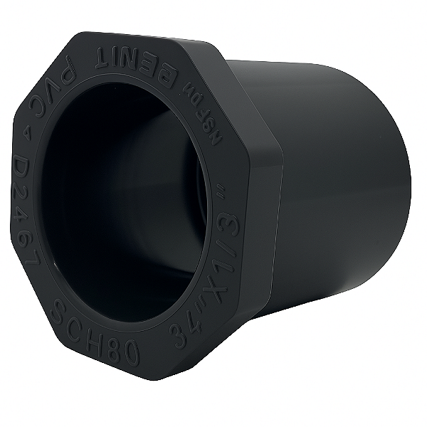 Bucha de Redução PVC-U PN16 1 1/4" × 3/4'' SCH80 SOLDA - Aqua Plastic