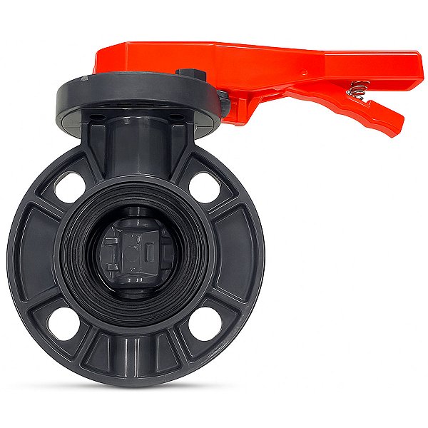 Válvula Borboleta PVC-U SCH80 PN10 Com Alavanca D.63-2" Aqua Plastic