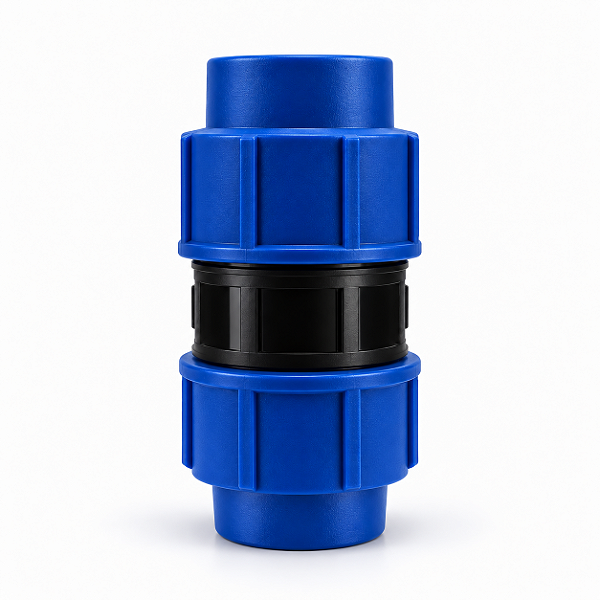 Luva União Compressão 40mm Para Tubo PEAD Mangueira Irrigação - Linha AP Aqua Plastic