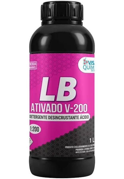 DESINCRUSTANTE ACIDO LB ATIVADO V-200 1:200 1 LTR VISAO QUIMICA