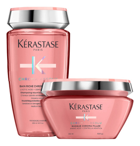 Kit Kérastase Chroma Absolu Riche Shampoo 250ml+ Masc 200ml