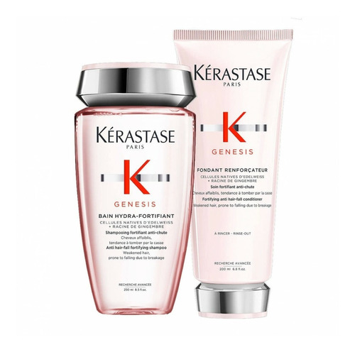 Kit Kérastase Genesis Bain Hydra Shampoo 250mls+ Cond 200mls