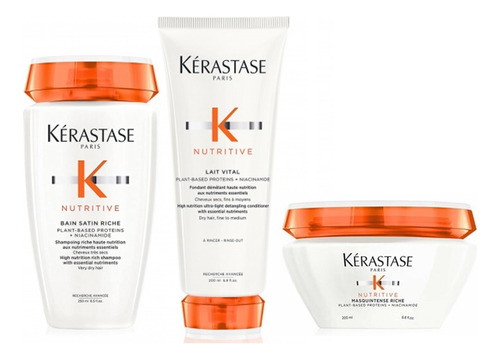 Kit Kérastase Nutritive Satin Riche + Cond + Masc Riche Peq