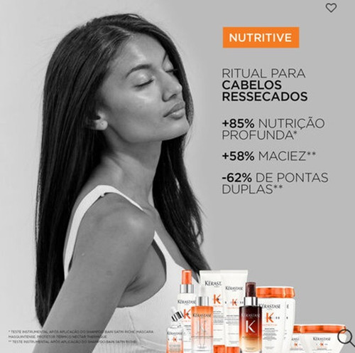 Kit Kérastase Nutritive Satin Riche 1L + Masc Riche 500ml