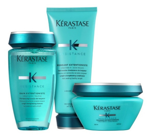 Kit Kérastase Resistance Extentioniste Shamp+ Cond+ Másc Pq