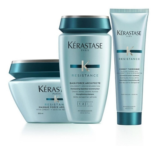 Kit Kérastase Resistance Architecte Shampoo+ Másc+ Leavein