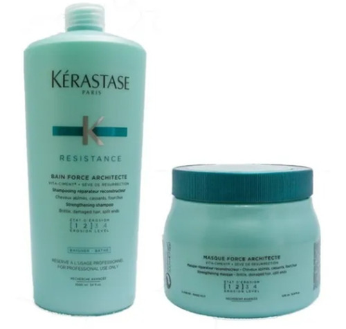 Kit Kérastase Resistance Bain Architecte 1L + Másc 500g