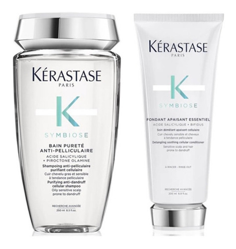 Kit Kérastase Symbiose Bain Pureté 250ml+cond Apaisant 200ml