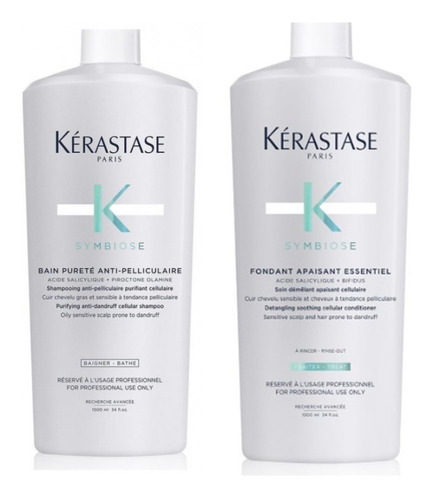 Kit Kérastase Symbiose Bain Pureté+ cond Apaisant 1L