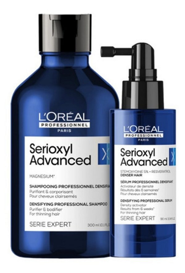 Kit Loréal Serioxyl Advanced Shampoo 300ml+ Sérum 90ml