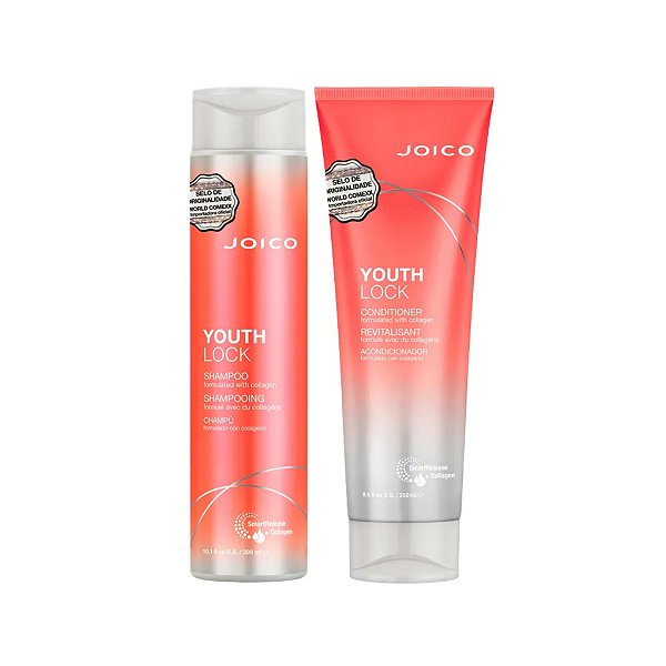 Kit Joico Youthlock Shampoo 300ml+ Condicionador 250ml