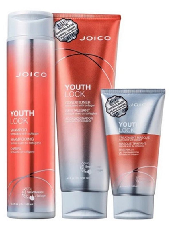 Kit Joico Youthlock Shampoo+ Condicionador+ Máscara Pq