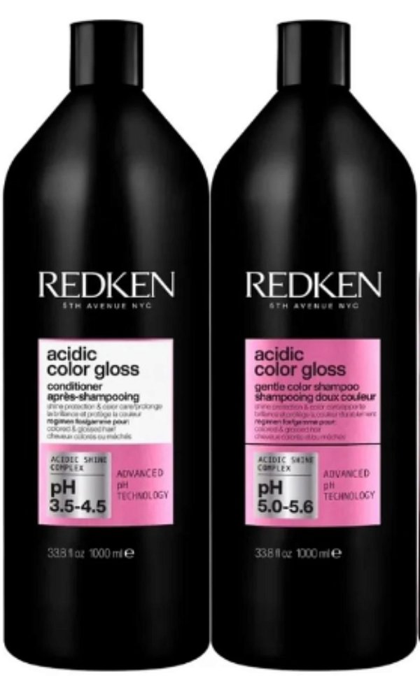 Kit Redken Acidic Color Gloss Shampoo + Cond 1L