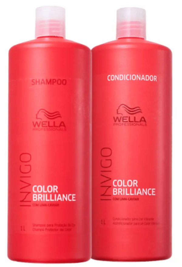 Kit Wella Invigo Color Brilliance Shampoo + Condicionador 1l