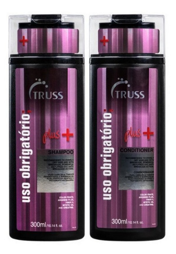 Kit Truss Uso Obrigatório Plus+ Shampoo+ Condicionador 300ml
