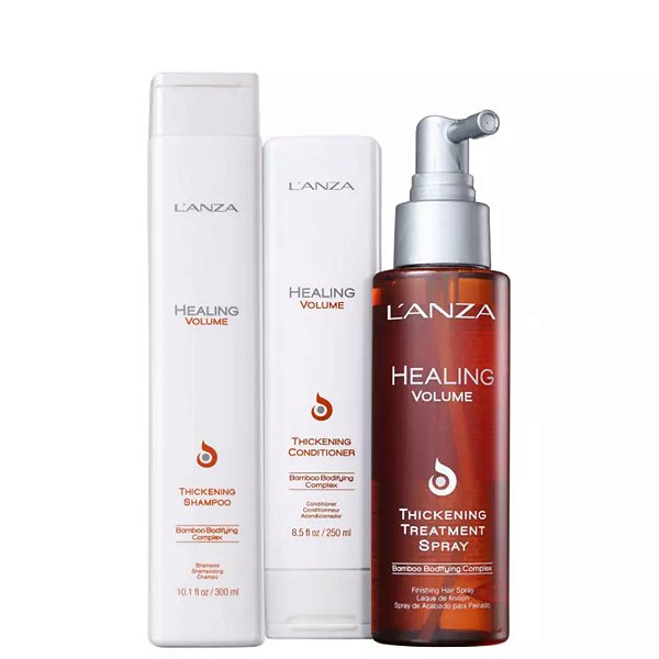 Kit Lanza Healing Volume Shampoo+ Cond 300ml+ Spray 100ml