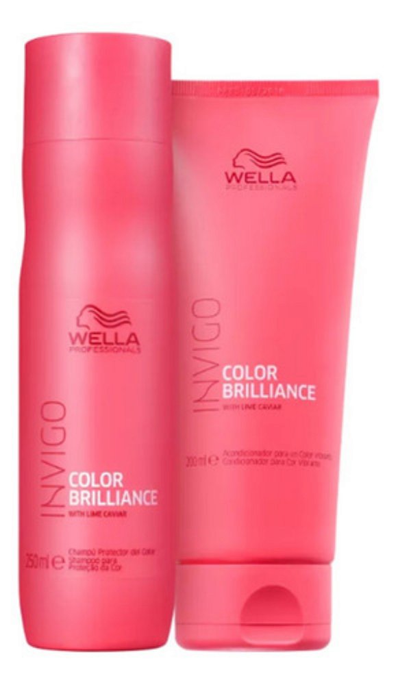 Kit Wella Invigo Color Brilliance Shampoo 250ml + Cond 200ml