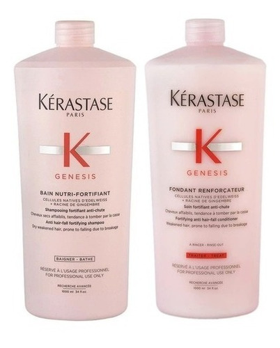 Kit Kérastase Genesis Bain Nutri Shampoo + Cond 1L