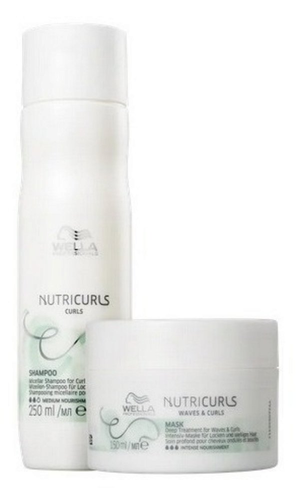 Kit Wella Professionals Nutricurls Shampoo 250ml+ Máscara 150ml