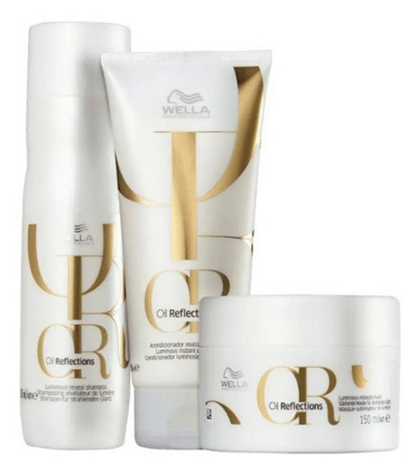 Kit Wella Oil Reflections Shamp 250ml+ Cond 200ml+ Másc 150g