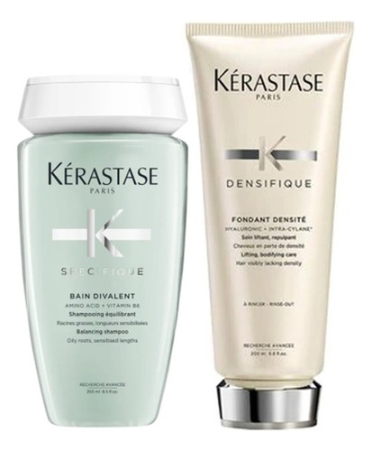 Kit Kérastase Shampoo Divalent 250ml + Condicionador Densité 200mls