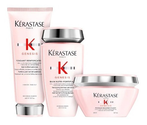 Kit Kérastase Genesis Shampoo Nutri + Cond + Máscara Peq
