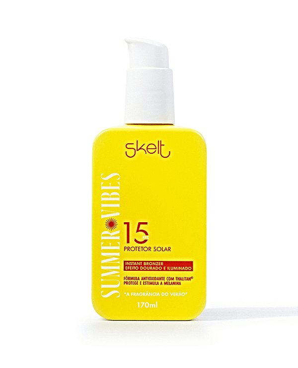 Skelt Protetor Solar com Instant Bronzer FPS 15 170mls
