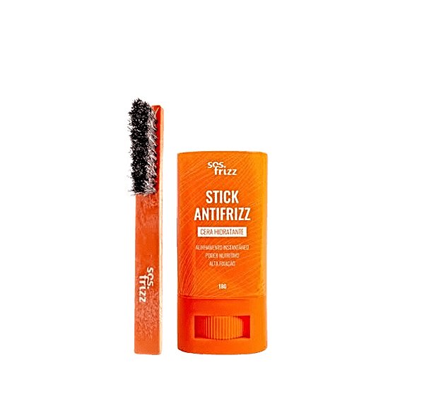 Kit SOS Frizz Stick Antifrizz 18g+  Escova Finalizadora