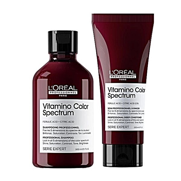 Kit Loréal Vitamino Color Spectrum Shampoo 300ml+Cond 200ml