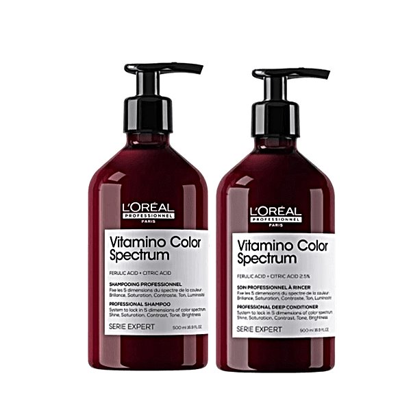 Kit Loréal Vitamino Color Spectrum Shampoo+ Condic 500mls