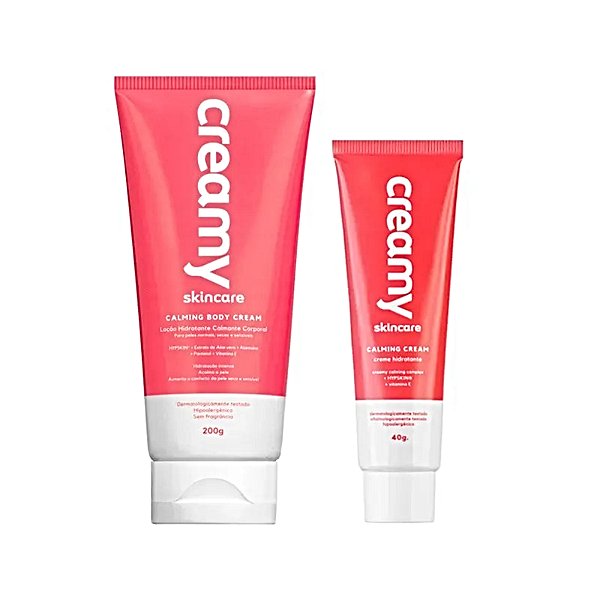 Kit Creamy Calming Cream Hidratante 40g+ Body Cream 200g