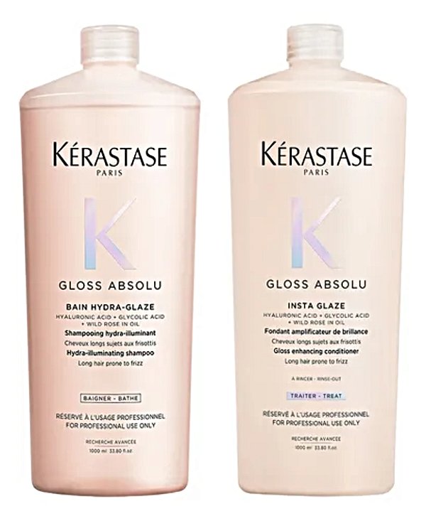 Kit Kérastase Gloss Absolu Shampoo 1 Litro+ Cond 1 Litro