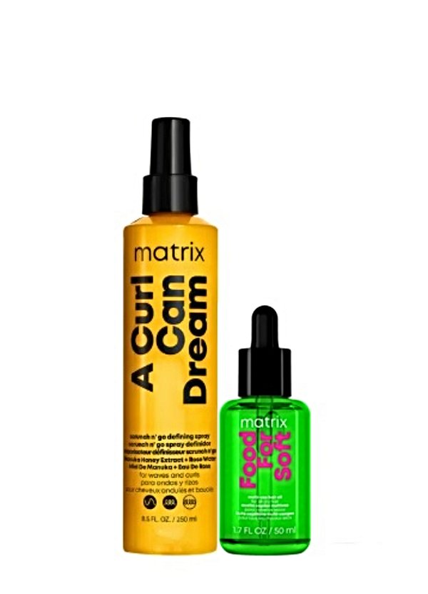 Kit Matrix A Curl Can Drean Modelador 250ml+ Oil Sérum 50ml