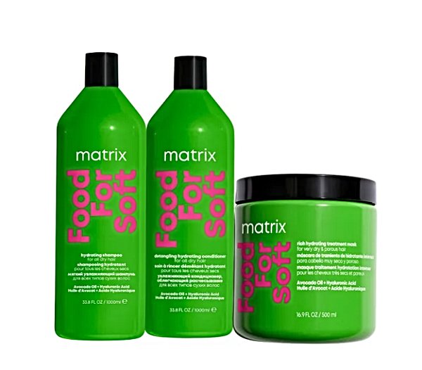 Kit Matrix Food For Soft Shampoo+ Condic 1L+ Máscara 500g