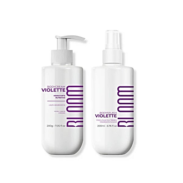Kit Bloom Violette Body Splash 200ml+ Body Cream 200g