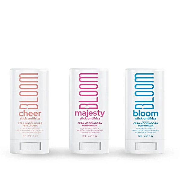 Kit Bloom Stick Antifrizz Bloom+ Majesty+ Cheer- Cera 16g