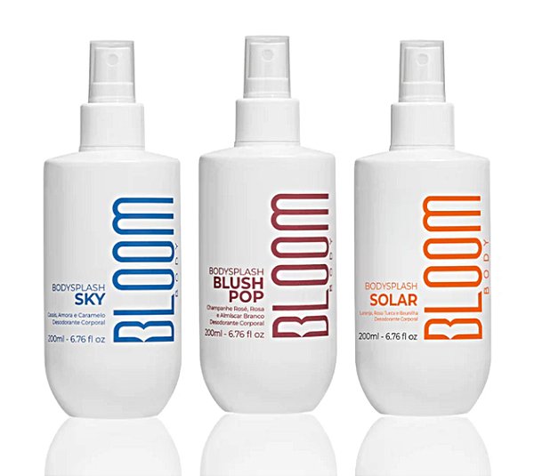 Kit Bloom Body Splash Blush Pop+ Solar+ Sky 200ml