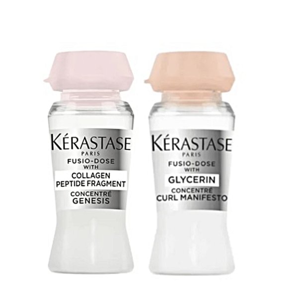 Kit Kérastase Ampola Genesis Collagen Peptide+ Curl Manifesto Glycerin 12ml
