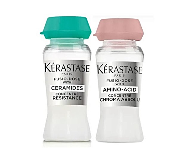 Kit Kérastase Ampola Resistance Ceramides+ Chroma Absolu Amino Acid 12mls