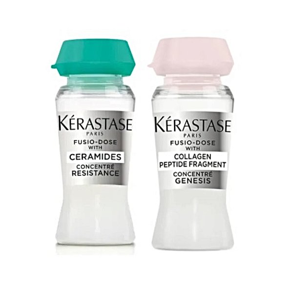 Kit Kérastase Ampola Resistance Ceramides+ Collagen Peptide Fragment 12ml