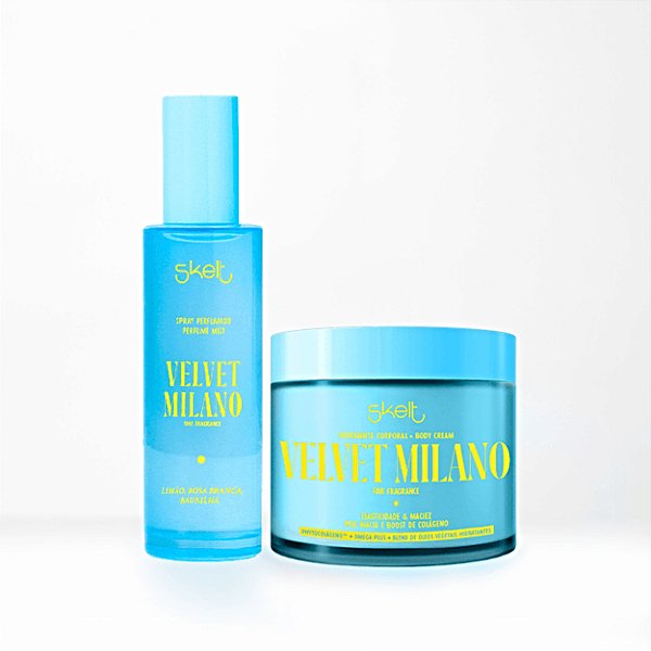 Kit Skelt Velvet Milano Hidratante Corporal+ Spray Perfumado