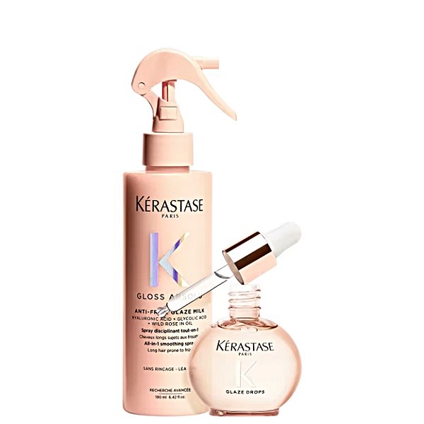 Kit Kérastase Gloss Absolu Leave-in 190ml+ Óleo Capilar 45ml
